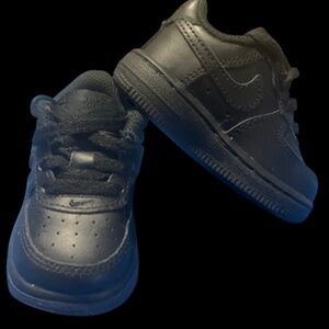 Children's Nike Air Force 1 Low Shoes Size 4c Black 314194 009 preowned